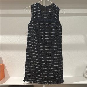 Ann Taylor Factory Black and White Sheath Mini Dress